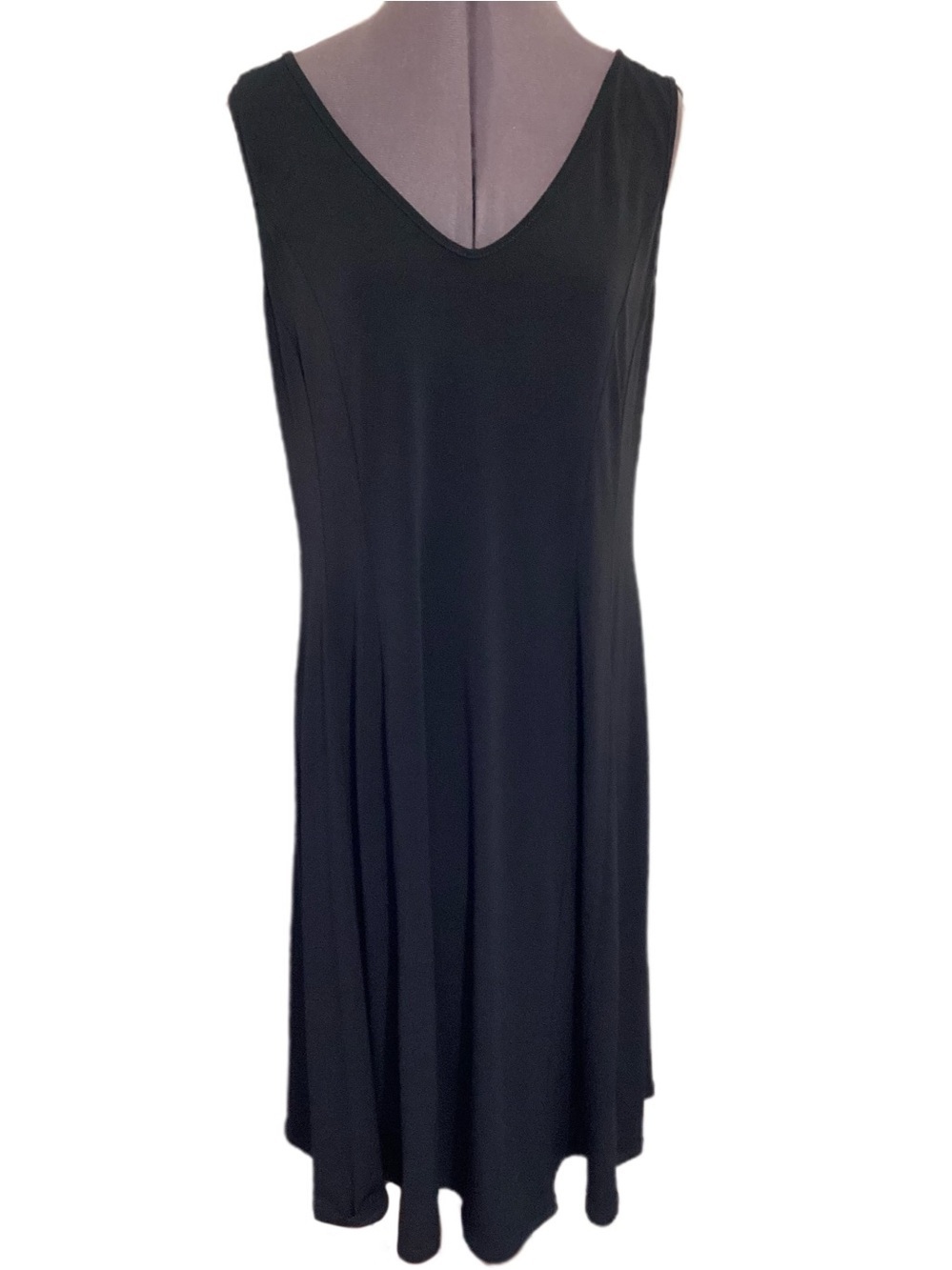 Clara Sun Woo Sleeveless V-Neck Flared Dress XL